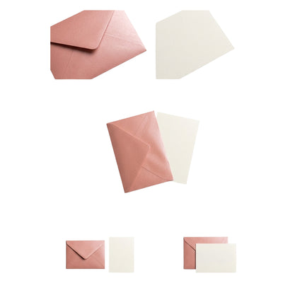 Shimmering Envelope With Gift Card - Peach Colour - 11X7.5 Cm