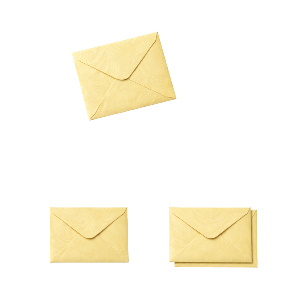 Shimmering Money Envelope - Light Yellow Colour - 11X7.5 Cm