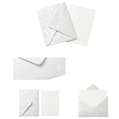 Shimmering Envelope With Gift Card - White Colour - 11X7.5 Cm