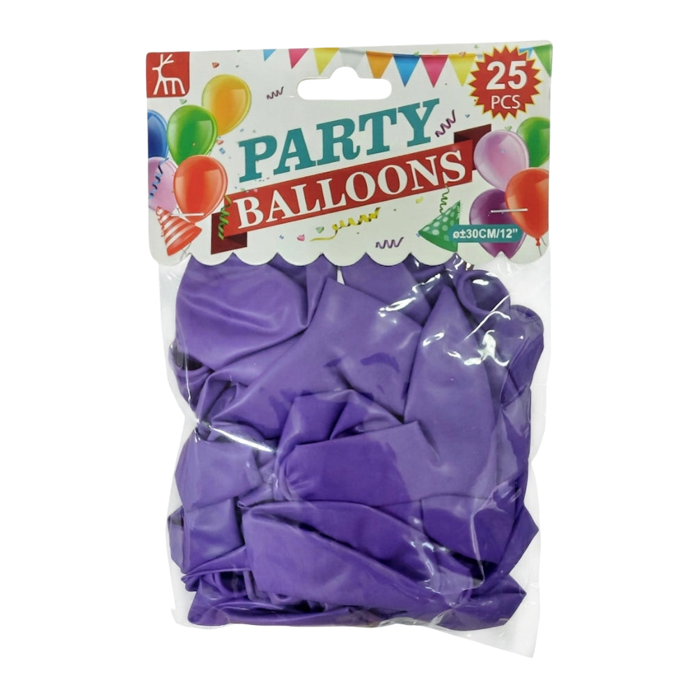 Party Decoration Balloon Kit - Purple - Pack Of 25 Pcs