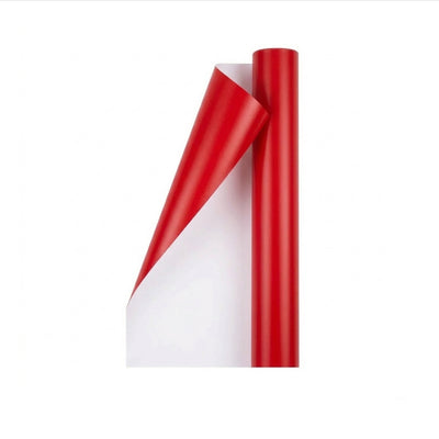 Gift Wrapping Paper - Red - 70X100 Cm Roll ( Pack Of 2 Pcs )