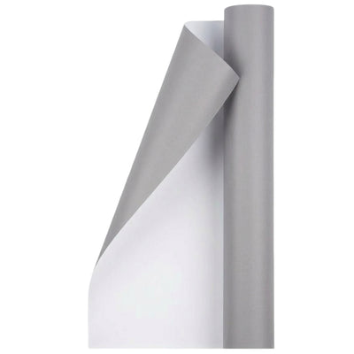 Gift Wrapping Paper - Gray - 70X100 Cm Roll ( Pack Of 2 Pcs )