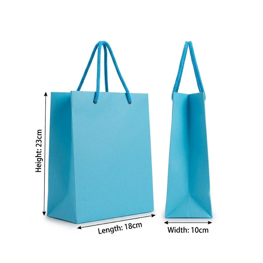 Gift Gloss Bag - Skyblue Colour - 23X18X10Cm