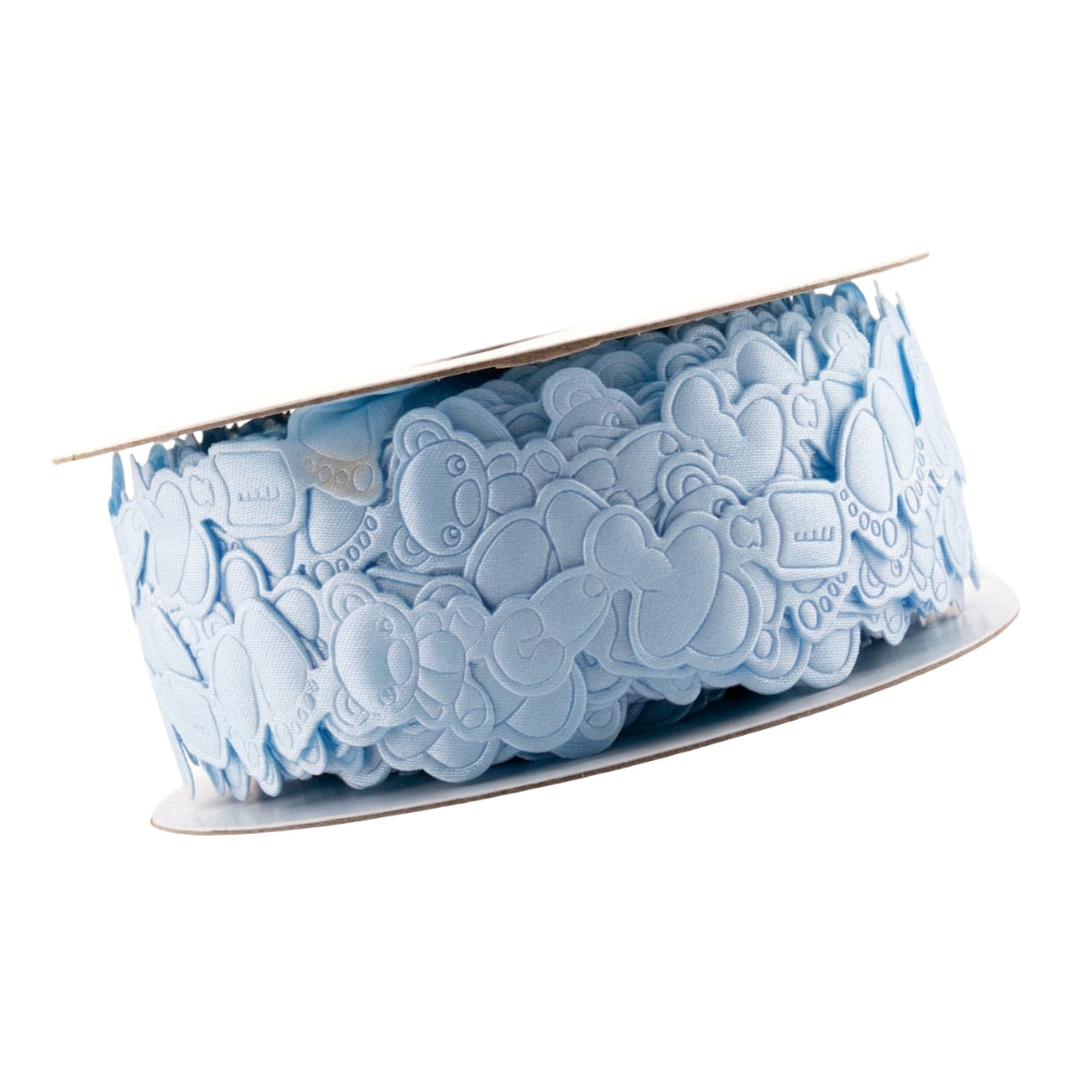 Baby Theme Applique Decorative Ribbon - Light Blue