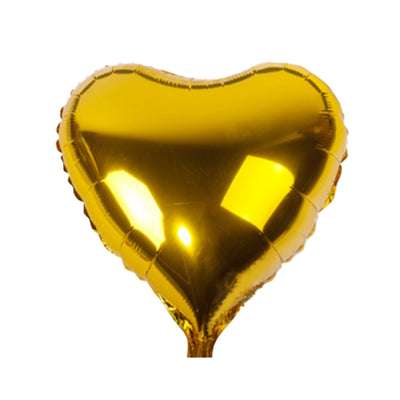 Heart Shaped Foil Balloon - Gold - 18 Inch
