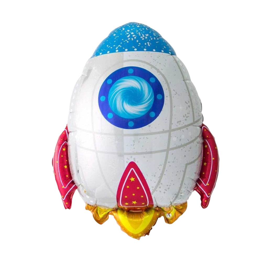 Rocket Shaped Foil Balloon - 18 Inch