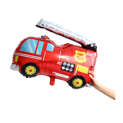 Fire Truck Shaped Foil Balloon - 18 Inch