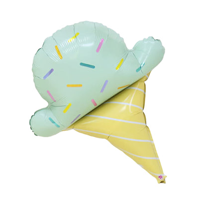 Ice Cream Cone Shaped Foil Balloon - 18 Inch