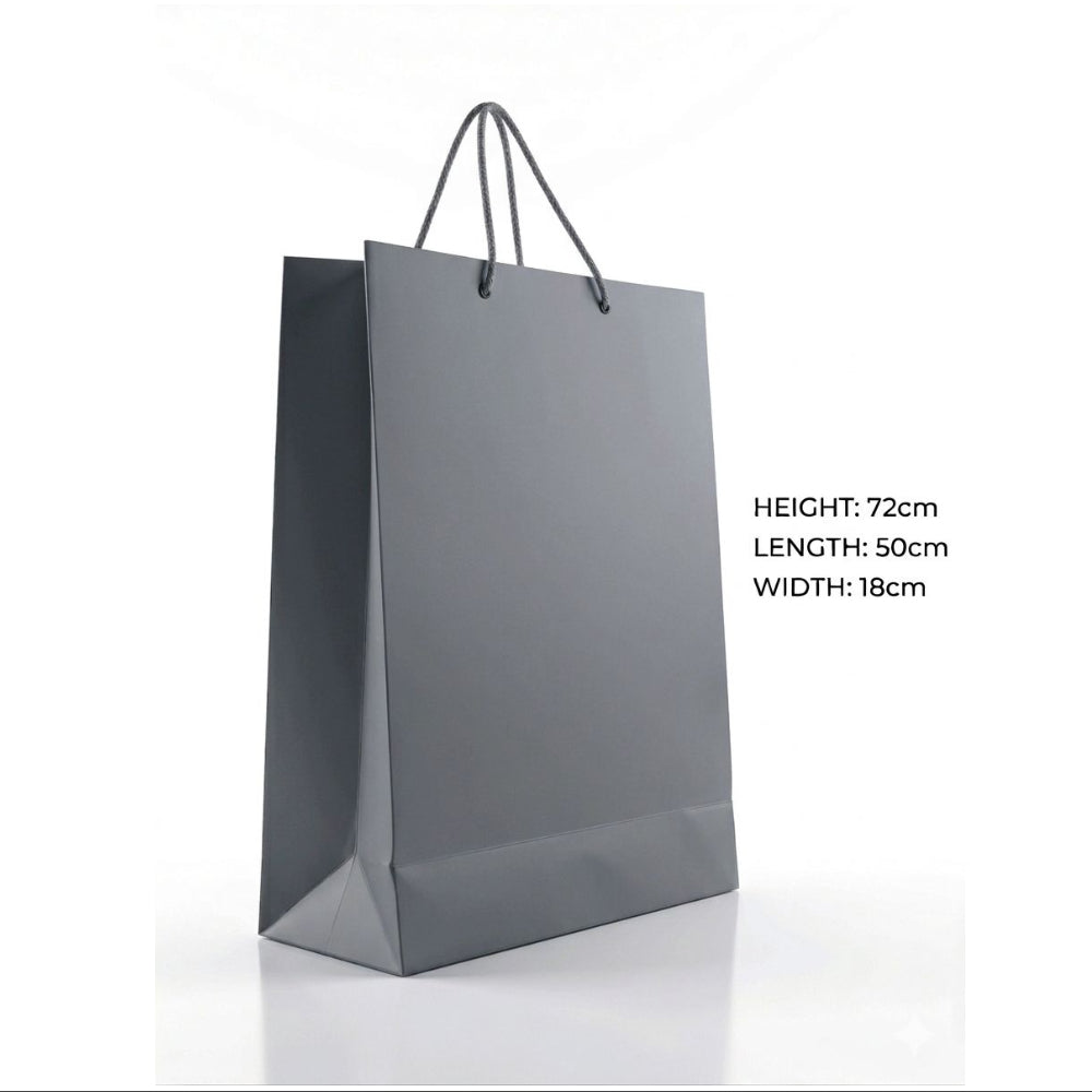 Gift Gloss Bag - Silver Colour - 72X50X18Cm