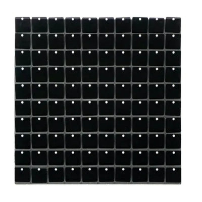 Decorative Shimmering Pneumatic Plate - Wall Backdrop Panel For Parties - Balck