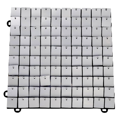 Decorative Shimmering Pneumatic Plate - Wall Backdrop Panel For Parties - White