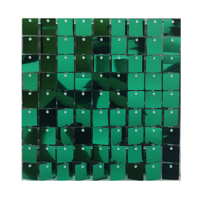 Decorative Shimmering Pneumatic Plate - Wall Backdrop Panel For Parties - Emerald Green