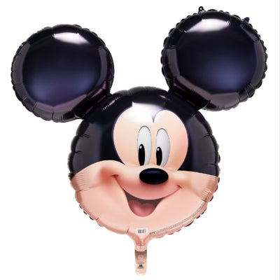 Party Decoration Mickey Mouse Face Shaped Foil Balloon - 1 Pcs