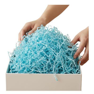 Crinkle Shredded Gift Paper Filler - Blue
