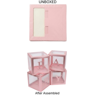 Party Decoration Baby Balloon Box Set - Baby Pink - (Box Only)