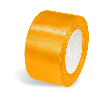 Party Decoration Satin Gift Ribbon - Mustard Yellow - 2 Inch X 25 Yards