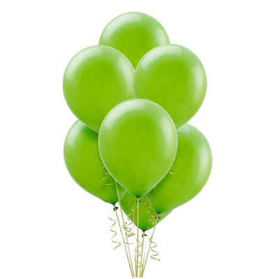 Latex Metallic Helium Balloon - Light Green - 12 Inch