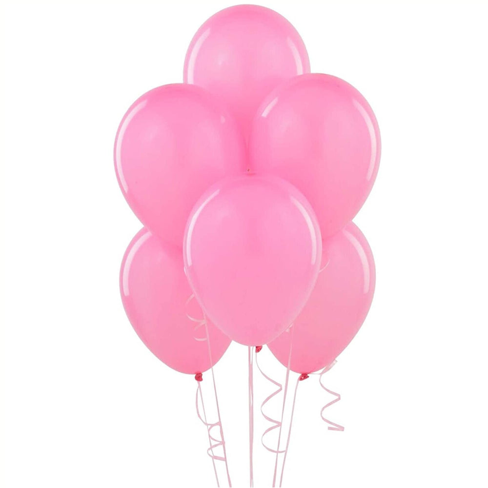 Latex Metallic Helium Balloon - Pink - 12 Inch