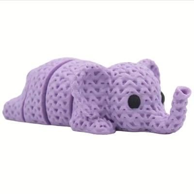 3D Printed Flexi Elephant Keychain