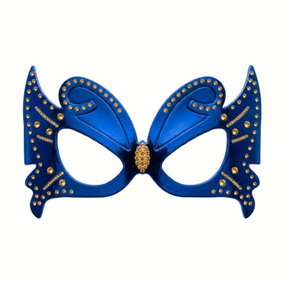 Butterfly Shaped Party Eye Mask - Blue - Pack Of 6 Pcs