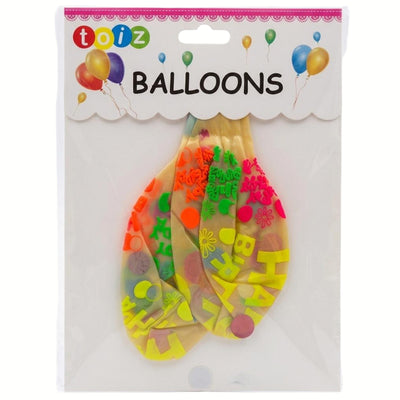 Happy Birthday Party Decoration Confetti Balloons - 18 Inch - Pack Of 2 Pcs