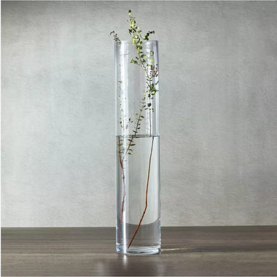 Acrylic Cylinder Flower Vase - 9X30Cm