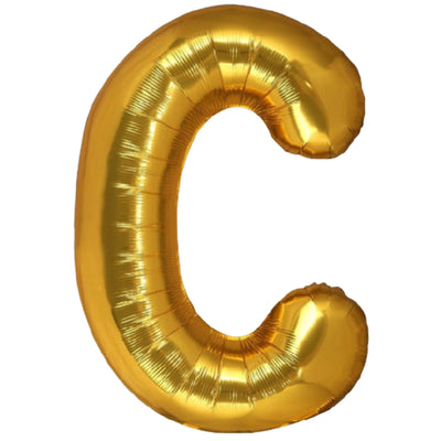 Party Decoration Alphabetic Letter C Foil Balloon - Gold Colour - 32 Inches