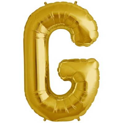 Party Decoration Alphabetic Letter G Foil Balloon - Gold Colour - 32 Inches