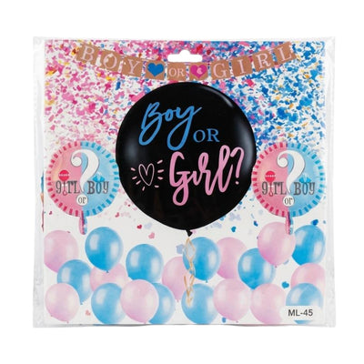 Boy Or Girl Gender Reveal Party Decoration Balloon Set