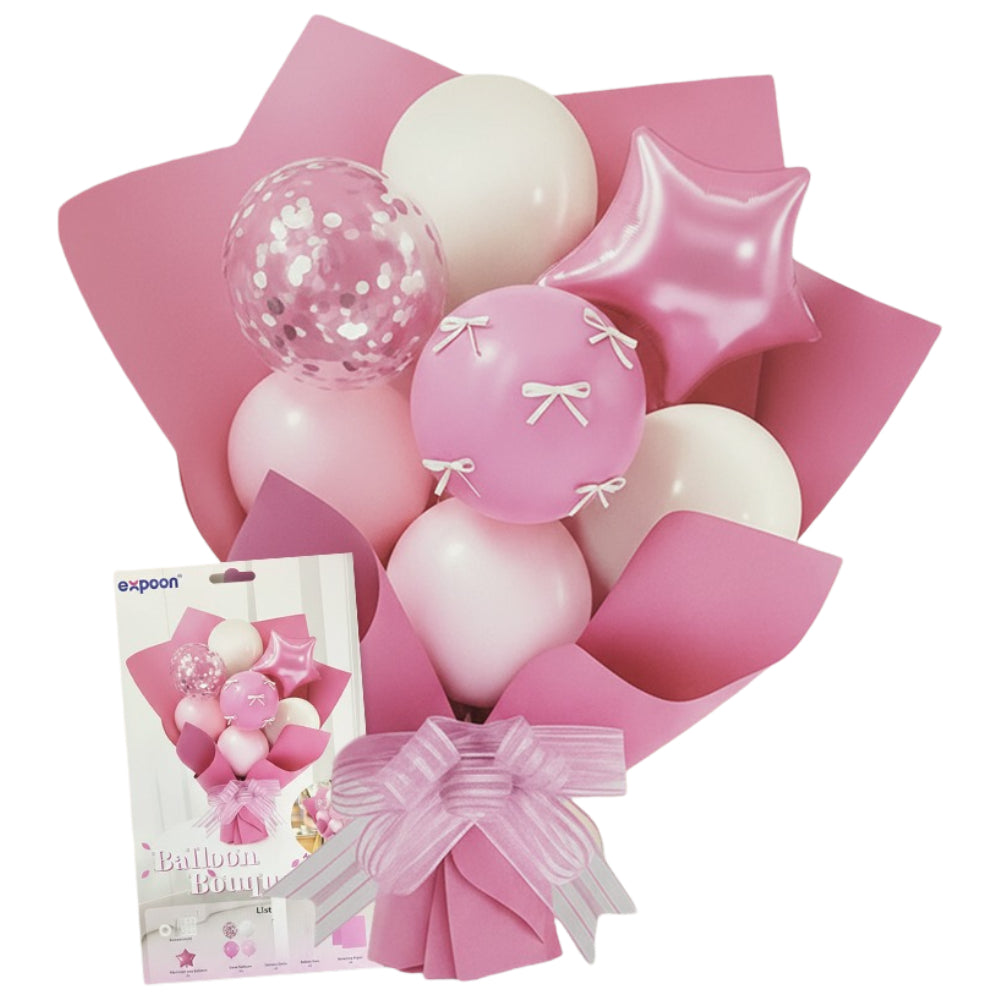 Balloon Bouquet Set - Pink - 21 Pcs Set