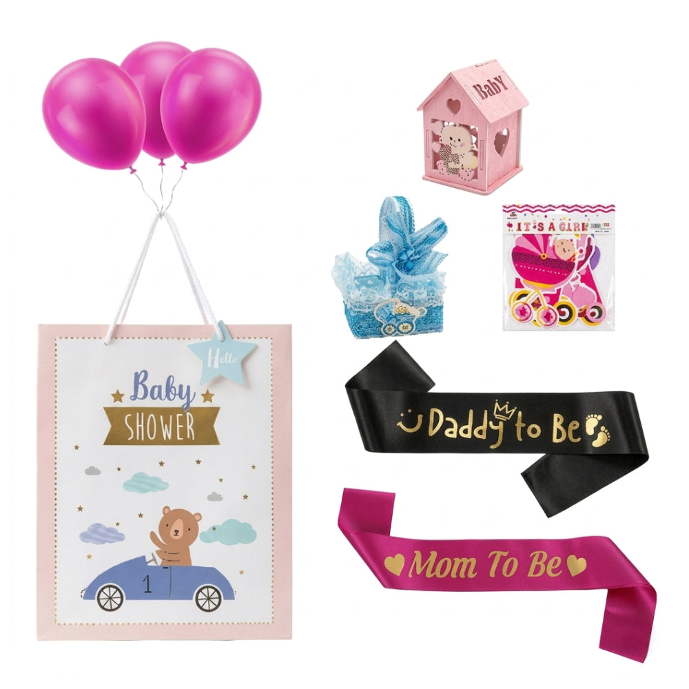 Baby Shower Gift Bag Combo Set - For Girls