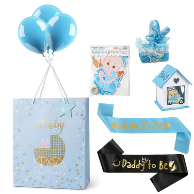 Baby Shower Gift Bag Combo Set - For Boys