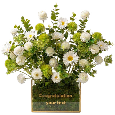 Personalised Graduation Acrylic Artificial Gift Flower Vase