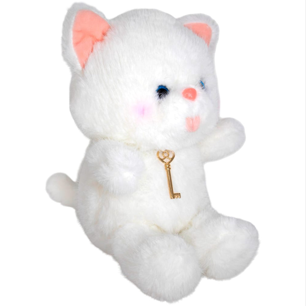 Kitten Plush Doll - White Colour - 25 Cm