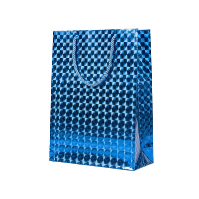 Gift Bag 3D Design Blue Colour 30X25X9 Cm
