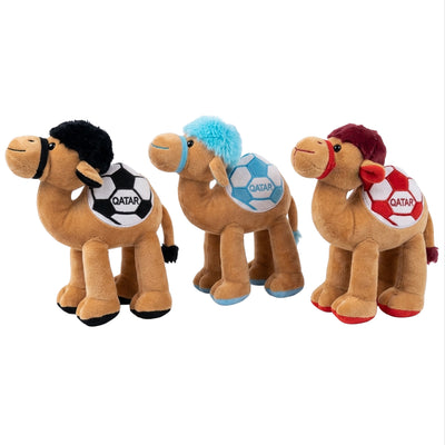 Qatar Football Design Camel Soft Plush Doll Toy For Gift - Assorted ( 1 Piece Only ) 20 Cm