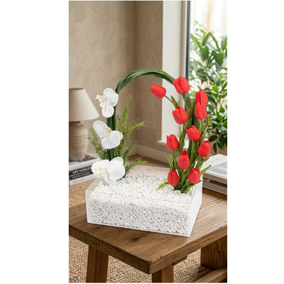 Elegant Arch Artificial Flower Vase