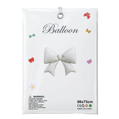 Bow-Knot Decoration Foil Balloon - Cream ( Uninflated ) - 75X98 Cm