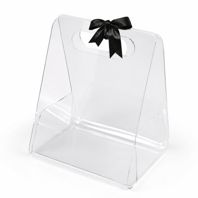 Personalized Bag Shape Acrylic Gift Box - 23x23x15 Cm