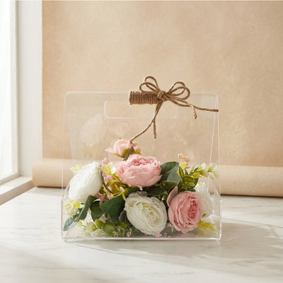 Artificial Flower Arrangement in Acrylic Bag