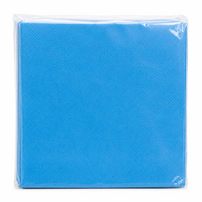 Blue Disposable Party Napkins - Soft Plain Tissue Paper Napkins - 16.5X16.5 Cm