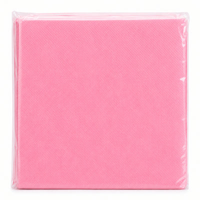 Pink Disposable Party Napkins - Soft Plain Tissue Paper Napkins - 16.5X16.5 Cm