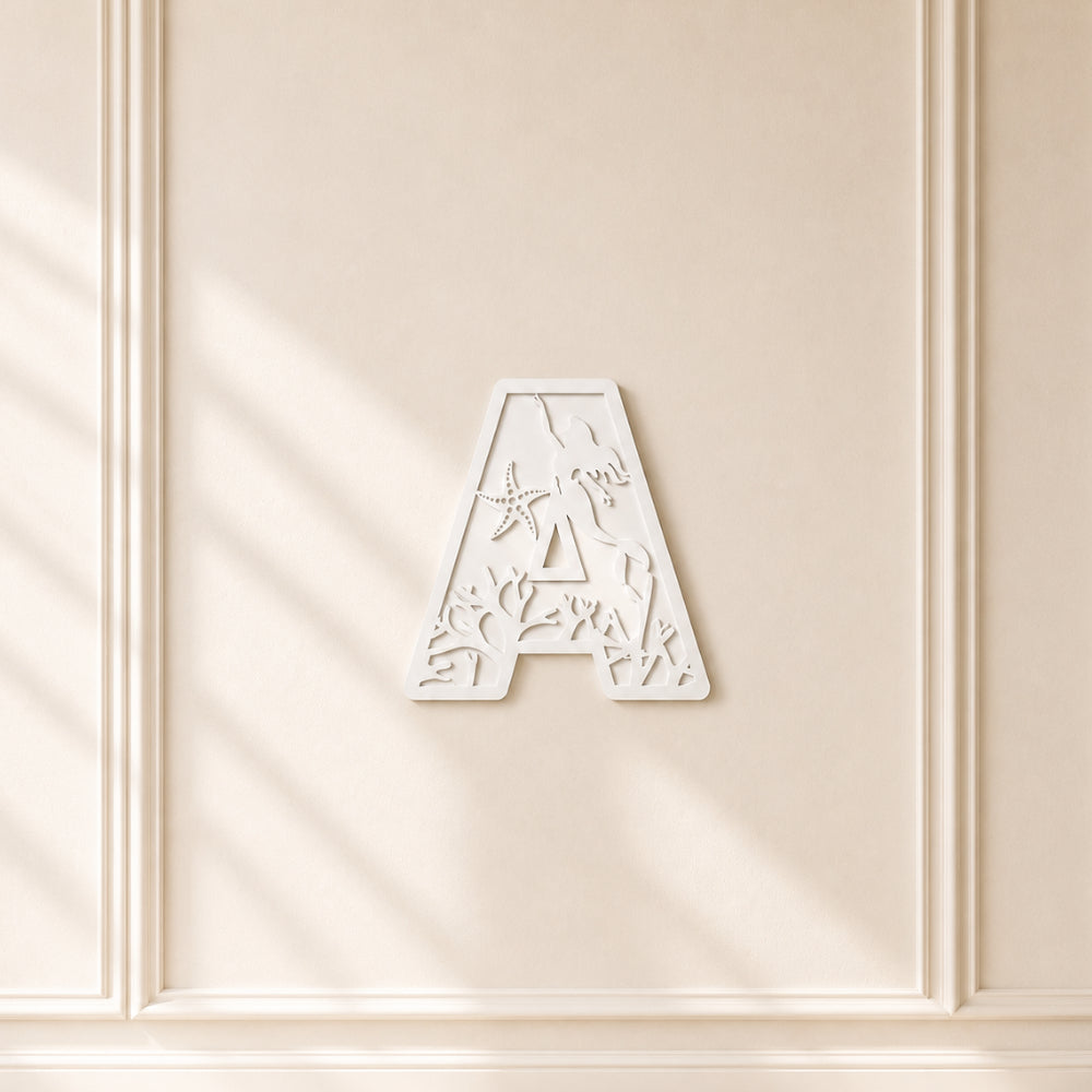 Designed Acrylic Flower Letter Wall Decor