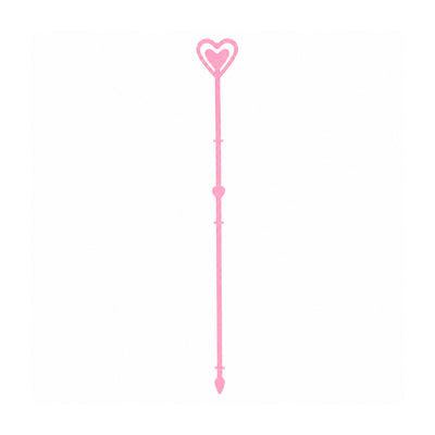 Heart Shape Card Holder Stick - Plastic Memo Clip Stand - Pink