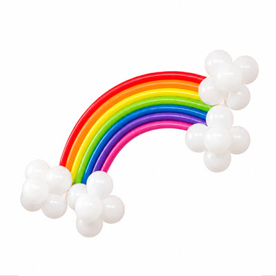 Party Wall Decoration Rainbow Design Balloon Set
