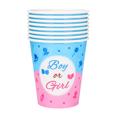 Boy Or Girl Theme Party Disposable Paper Cup - Pack Of 10