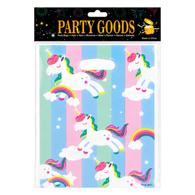 Cartoon Unicorn Candy Theme Party Loot Bag - 25X16 Cm - Pack Of 10 Pcs