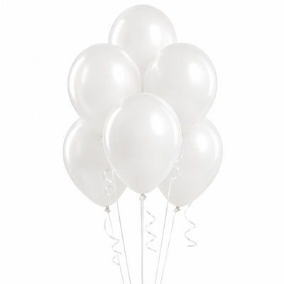 Latex Helium Balloon - White - 12 Inch