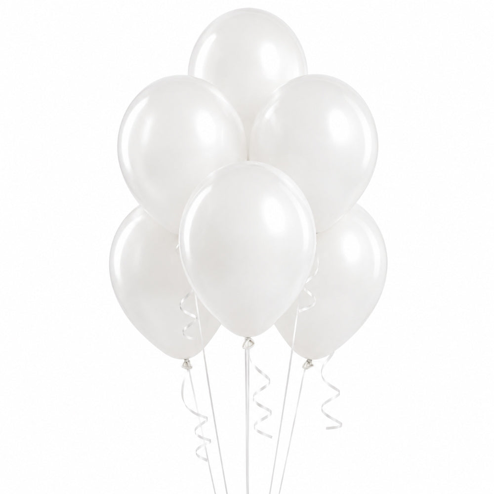 Latex Helium Balloon - White - 12 Inch