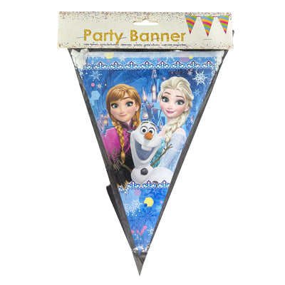 Frozen Theme Party Decoration Flag Banner - 3Mtr